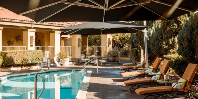 Sonoma Coast Villa pool in Bodega, CA
