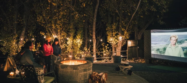 Movie Night at Sonoma Coast Villa